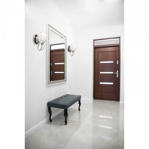 Applique murale chromée megapolis 1 ampoule 25 cm