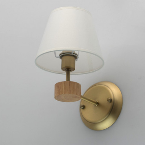 Applique murale dorée megapolis 1 ampoule 20 cm
