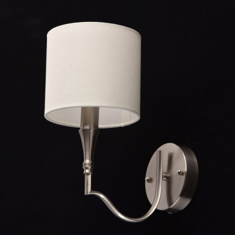 Applique murale grise elegance 1 ampoule 26 cm