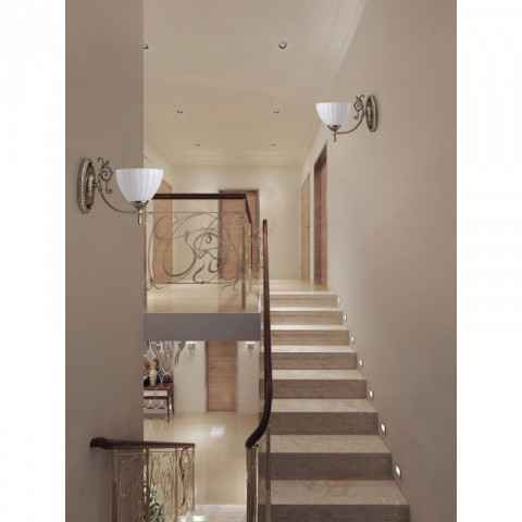 Applique murale laiton classic 1 ampoule 22 cm