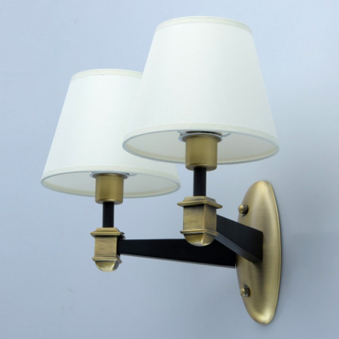 Applique murale laiton neoclassic 2 ampoules 22 cm