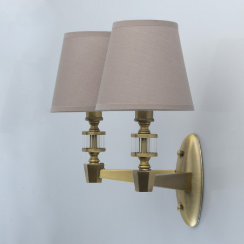 Applique murale laiton neoclassic 2 ampoules 33 cm