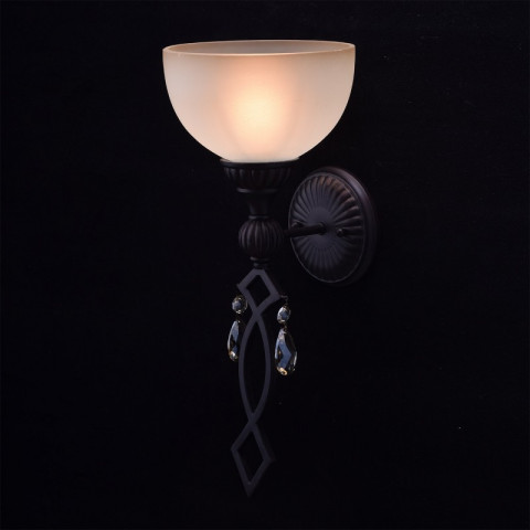 Applique murale marron country 1 ampoule 20 cm
