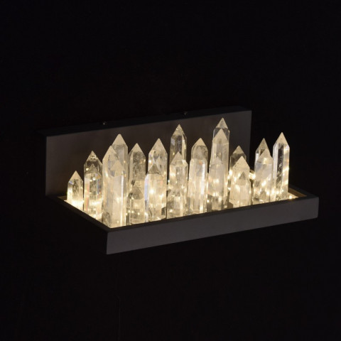 Applique murale noire loft   18 cm