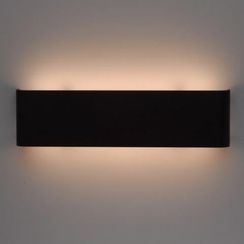 Applique murale noire techno 2 ampoules 3.5 cm