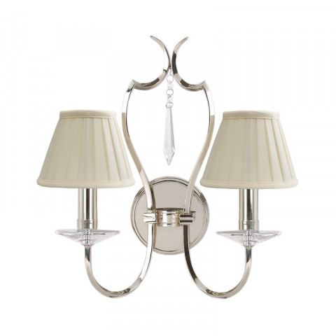Applique pimlico, nickel poli, 2 ampoules