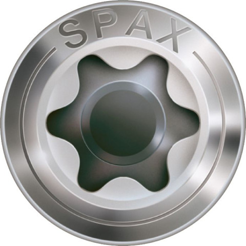 Vis terrasse SPAX 4.5x70mm Tête cyl. T-STAR plus T25 - Pointe CUT - inox A2 - 100 unités - 25470004507022