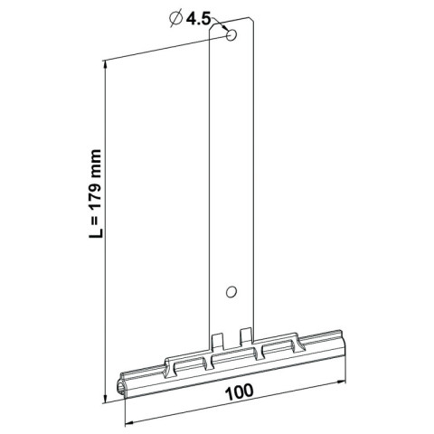 Attache tablier à visser pour lame de 14 mm