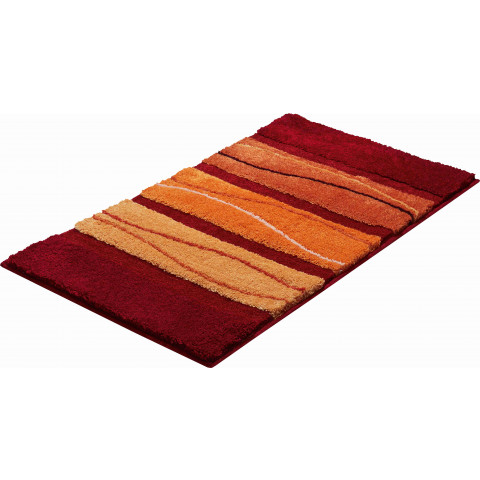 Tapis de salle de bain orly orange 60 x 100 cm