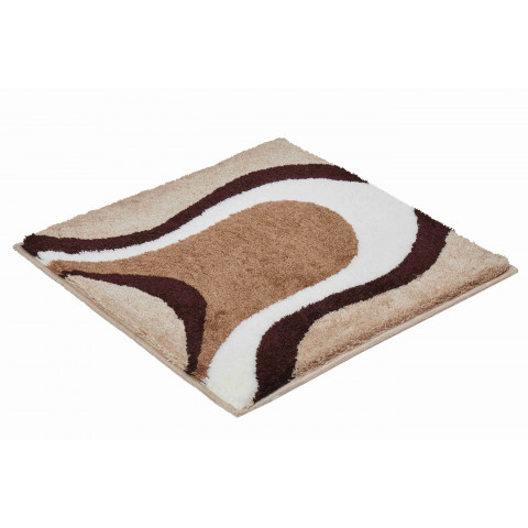 Tapis de salle de bain colani 11 beige 60 x 60 cm