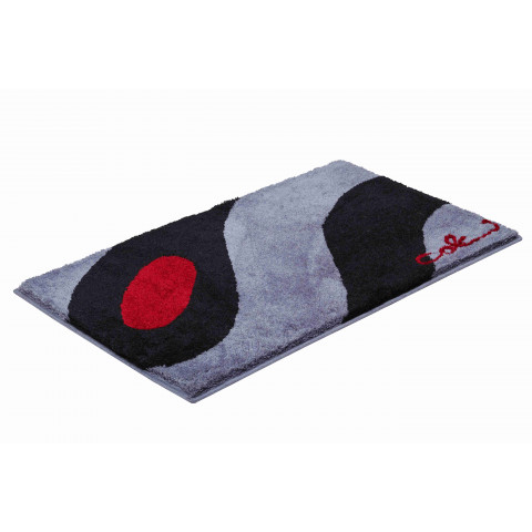 Tapis de salle de bain colani 35 gris / noir 60 x 100 cm