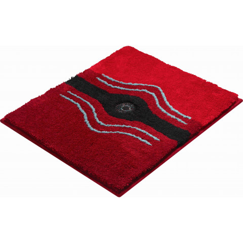 Tapis de salle de bain crystal light rubis 50 x 60 cm