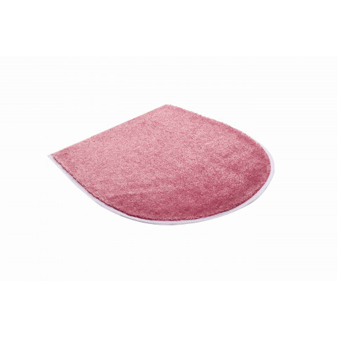 Tapis de salle de bain curts rose housse pour abattant wc 47 x 50 cm