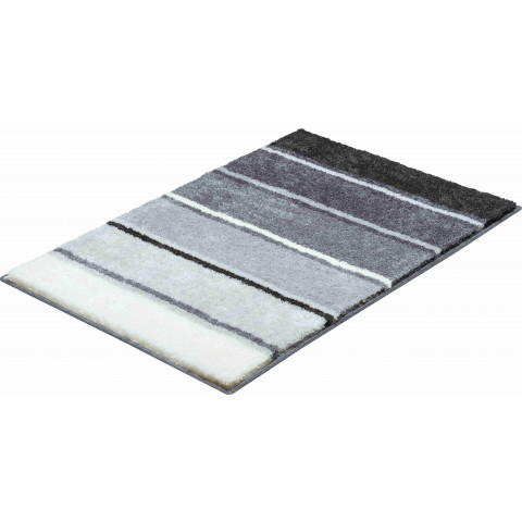 Tapis de salle de bain summertime gris 65 x 115 cm