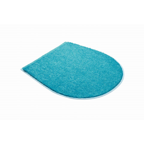 Tapis de salle de bain wings turquoise housse pour abattant wc 47 x 50 cm