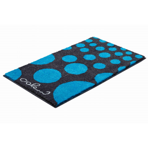 Tapis de salle de bain colani 16 bleu 70 x 120 cm
