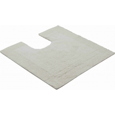 Tapis de salle de bain luxor naturel contour wc 60 x 60 cm