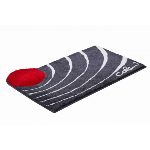 Tapis de salle de bain colani 2 anthracite 80 x 150 cm