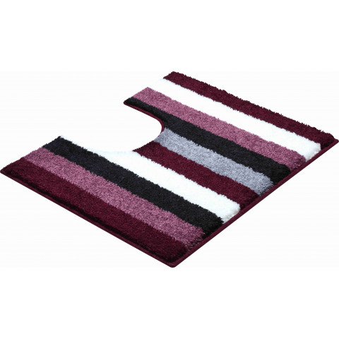 Tapis de salle de bain barcelona berry contour wc 50 x 60 cm