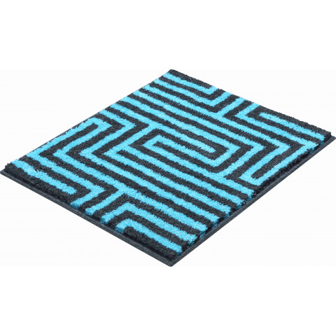 Tapis de salle de bain aruba bleu 50 x 60 cm