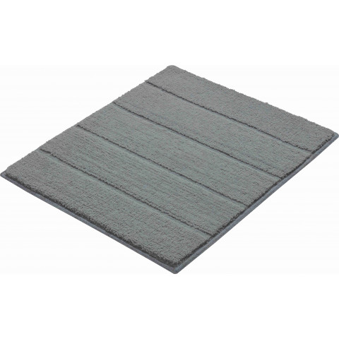 Tapis de salle de bain levio anthracite 50 x 60 cm