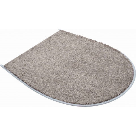 Tapis de salle de bain bona flannel housse pour abattant wc 47 x 50 cm