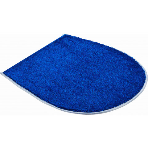 Tapis de salle de bain rialto bleu housse pour abattant wc 47 x 50 cm