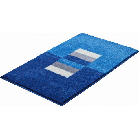 Tapis de salle de bain capricio bleu 70 x 120 cm