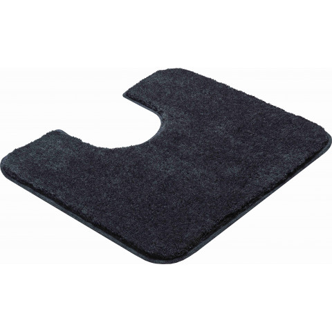 Tapis de salle de bain fantastic anthracite contour wc 50 x 60 cm
