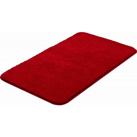 Tapis de salle de bain capricio rubis 60 x 100 cm