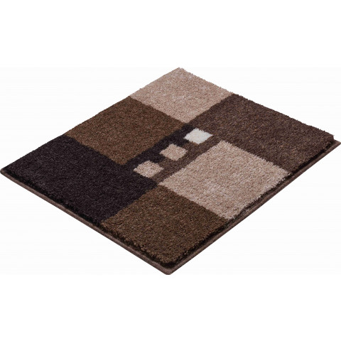 Tapis de salle de bain merkur marron 50 x 60 cm