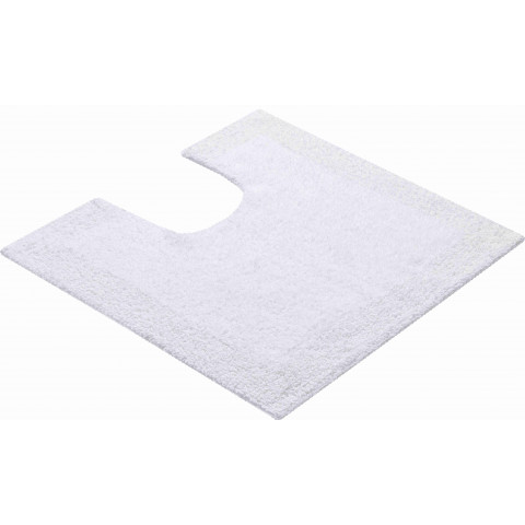 Tapis de salle de bain primo blanc contour wc 55 x 55 cm