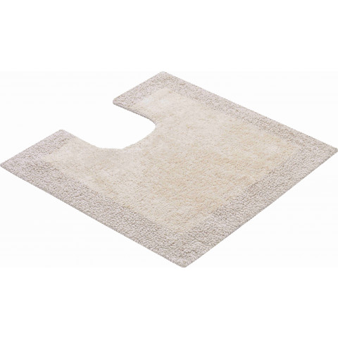 Tapis de salle de bain primo naturel contour wc 55 x 55 cm