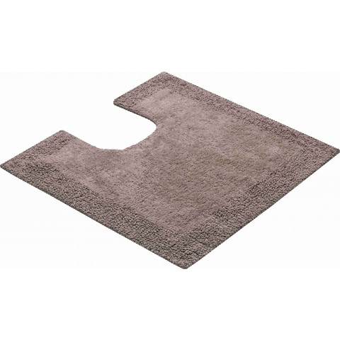 Tapis de salle de bain primo marron contour wc 55 x 55 cm