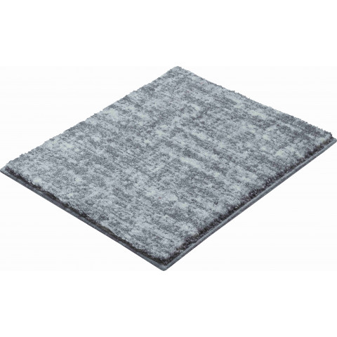 Tapis de salle de bain savio gris 50 x 60 cm