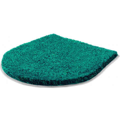 Tapis de salle de bain lex turquoise housse pour abattant wc 47 x 50 cm
