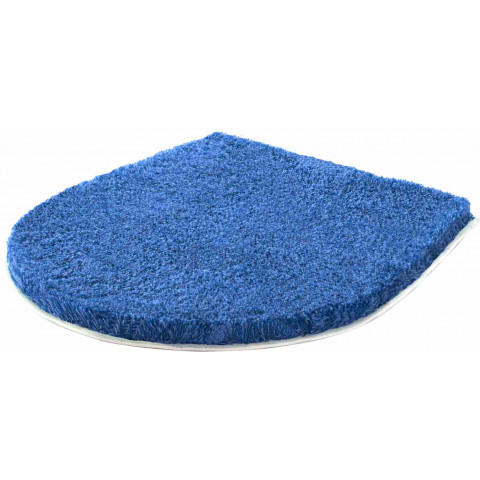 Tapis de salle de bain lex bleu housse pour abattant wc 47 x 50 cm