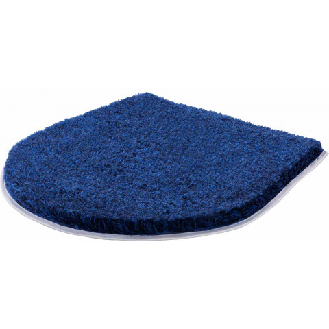 Tapis de salle de bain lex bleu housse pour abattant wc 47 x 50 cm