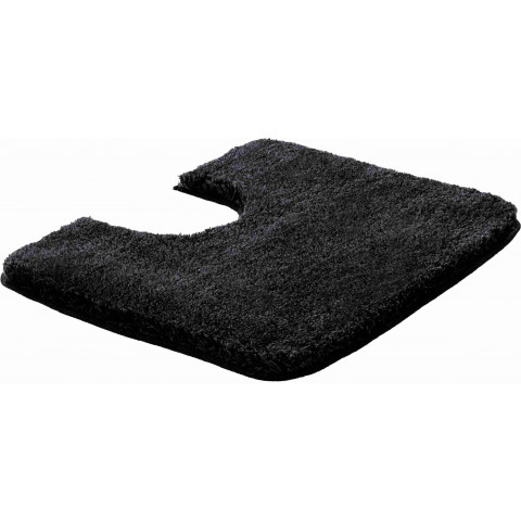 Tapis de salle de bain lex anthracite contour wc 50 x 60 cm