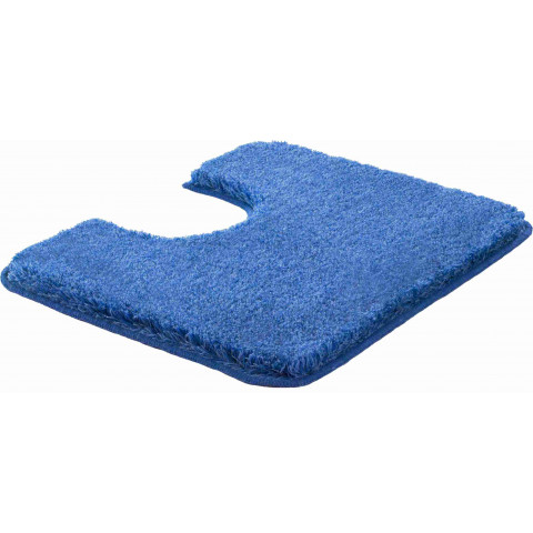 Tapis de salle de bain lex bleu contour wc 50 x 60 cm