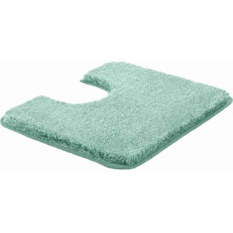 Tapis de salle de bain lex vert contour wc 50 x 60 cm