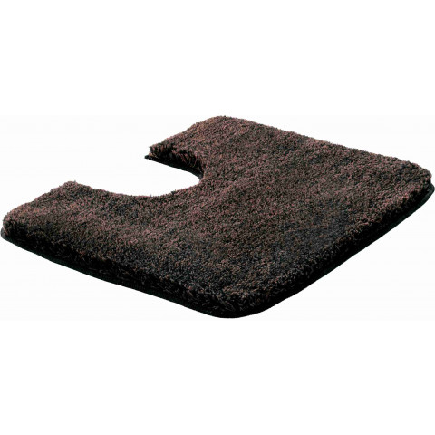 Tapis de salle de bain lex mocca contour wc 50 x 60 cm