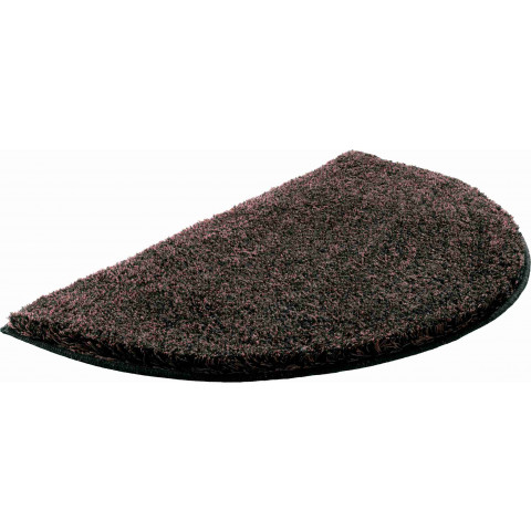 Tapis de salle de bain lex mocca demi cercle 