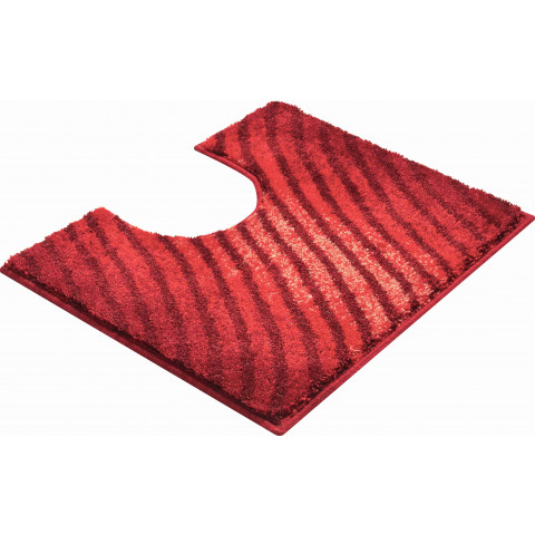 Tapis de salle de bain duna rubis contour wc 50 x 60 cm