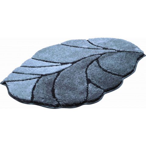 Tapis de salle de bain aosta anthracite 70 x 120 cm