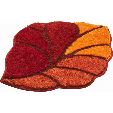 Tapis de salle de bain aosta orange 50 x 55 cm