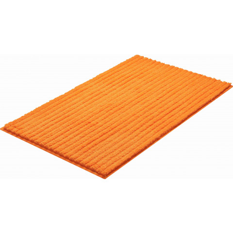 Tapis de salle de bain riffle orange 60 x 100 cm