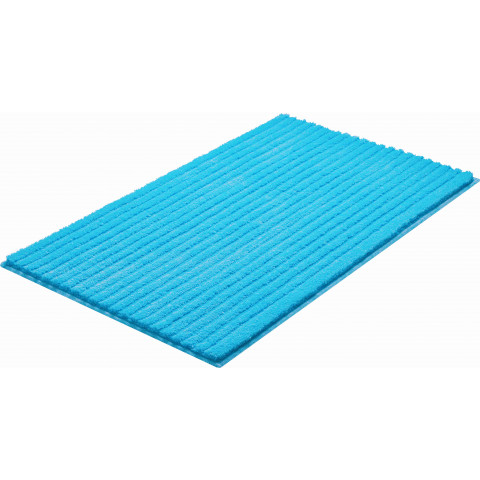 Tapis de salle de bain riffle turquoise 70 x 120 cm