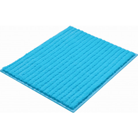 Tapis de salle de bain riffle turquoise 50 x 60 cm