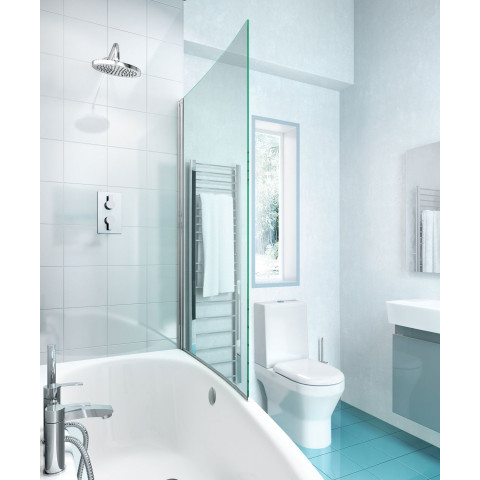 Cleargreen baignoire-douche asymétrique ecocurve r16 170x75x50 cm lucite®